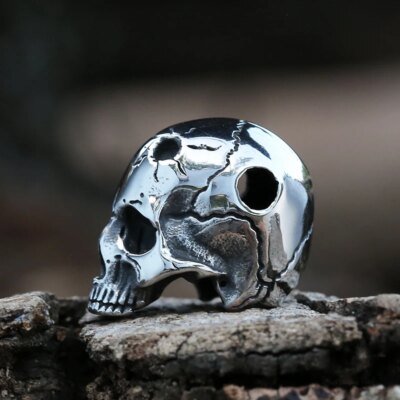 28548-f37f7f.jpg Collier Hip Hop avec pendentif tĂȘte de mort pour hommes, bijoux gothiques, chaĂźne avec tĂȘte de mort cassĂ©e, cadeau d'anniversaire, vente en gros