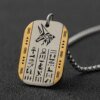 28581-8633e2.jpg Collier Rune Vintage en Acier Inoxydable pour Homme, Pendentif Oeil d'Horus Anubis, Breloque Anti-Allergies