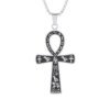 Collier Rune Vintage en Acier Inoxydable pour Homme, Pendentif Oeil d'Horus Anubis, Breloque Anti-Allergies