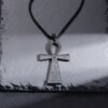 Collier Rune Vintage en Acier Inoxydable pour Homme, Pendentif Oeil d'Horus Anubis, Breloque Anti-Allergies