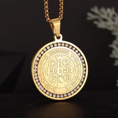 Collier Rune Vintage en Acier Inoxydable pour Homme, Pendentif Oeil d'Horus Anubis, Breloque Anti-Allergies