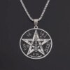28601-0b7398.jpg Collier Rune Vintage en Acier Inoxydable pour Homme, Pendentif Oeil d'Horus Anubis, Breloque Anti-Allergies