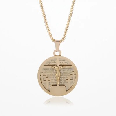 Collier Rune Vintage en Acier Inoxydable pour Homme, Pendentif Oeil d'Horus Anubis, Breloque Anti-Allergies