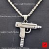 28694-54ceb7.jpg Collier pendentif en acier inoxydable, Gun Supreme