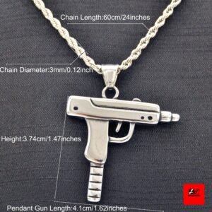 28694-54ceb7.jpg Collier pendentif en acier inoxydable, Gun Supreme