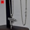 28694-8b42cf.jpg Collier pendentif en acier inoxydable, Gun Supreme