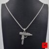 28694-c32756.jpg Collier pendentif en acier inoxydable, Gun Supreme