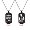 Collier Toretto Restic en Acier Inoxydable pour Homme, Citation Inspirante, Monogramme, Plaque Militaire, Pendentif Bijoux, Fast and Furious