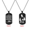 Collier Toretto Restic en Acier Inoxydable pour Homme, Citation Inspirante, Monogramme, Plaque Militaire, Pendentif Bijoux, Fast and Furious