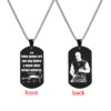 Collier Toretto Restic en Acier Inoxydable pour Homme, Citation Inspirante, Monogramme, Plaque Militaire, Pendentif Bijoux, Fast and Furious