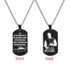 Collier Toretto Restic en Acier Inoxydable pour Homme, Citation Inspirante, Monogramme, Plaque Militaire, Pendentif Bijoux, Fast and Furious
