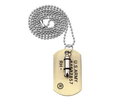 Rappeur en acier inoxydable pour hommes, bijoux de Style armée américaine, pendentif d'étiquette de chien, collier HIP Hop, livraison directe