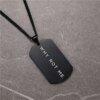 28780-88caa8.jpg US7-Collier en acier inoxydable Why Not Me pour homme, plaque militaire, Dogtag ID, pendentif, lettrage, armée, Ketting, soldat