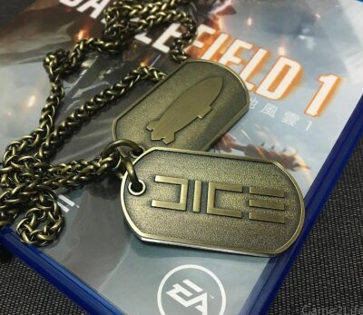 Genic Lefield-Collier pendentif en métal pour homme, 1 jeu, édition limitée, étiquette de chien