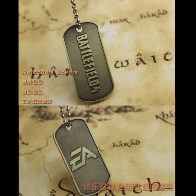 Genic Lefield-Collier pendentif en métal pour homme, 1 jeu, édition limitée, étiquette de chien