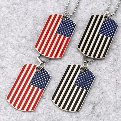 28812-b592af.jpg Bijoux Hip hop en acier inoxydable pour hommes, marque Tide, carte militaire, drapeau National américain, collier pendentif, étiquette de chien de l'armée