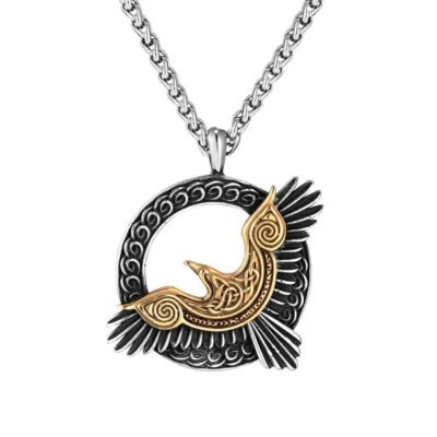 Collier à breloques Eagle Feel pour homme, collier pendentif Eagle Tag, punk rock, nordique, viking, américain