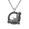 Collier à breloques Eagle Feel pour homme, collier pendentif Eagle Tag, punk rock, nordique, viking, américain