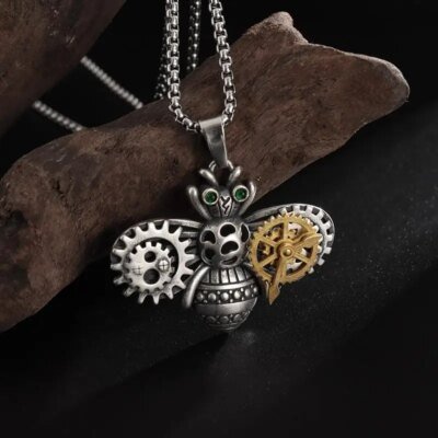 Collier à breloques Eagle Feel pour homme, collier pendentif Eagle Tag, punk rock, nordique, viking, américain