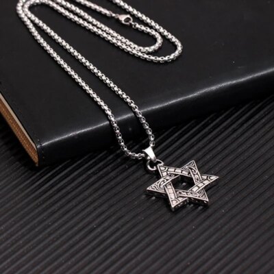 JOInterface-Collier en acier au titane pour hommes, pendentif hip hop, marque de l'armée cubaine, accessoires de mode pour dames, cadeau de fête d'anniversaire