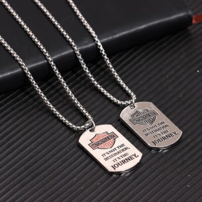 JOInterface-Collier en acier au titane pour hommes, pendentif hip hop, marque de l'armée cubaine, accessoires de mode pour dames, cadeau de fête d'anniversaire