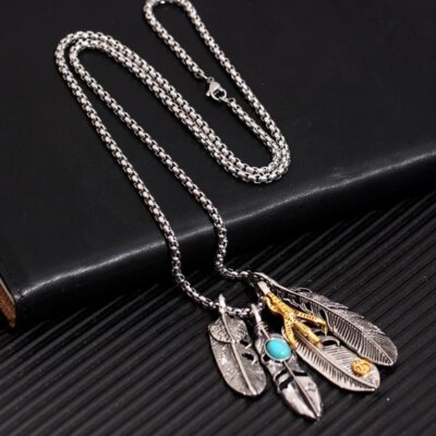 JOInterface-Collier en acier au titane pour hommes, pendentif hip hop, marque de l'armée cubaine, accessoires de mode pour dames, cadeau de fête d'anniversaire