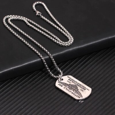 28894-03ba6d.jpg JOInterface-Collier en acier au titane pour hommes, pendentif hip hop, marque de l'armĂ©e cubaine, accessoires de mode pour dames, cadeau de fĂȘte d'anniversaire