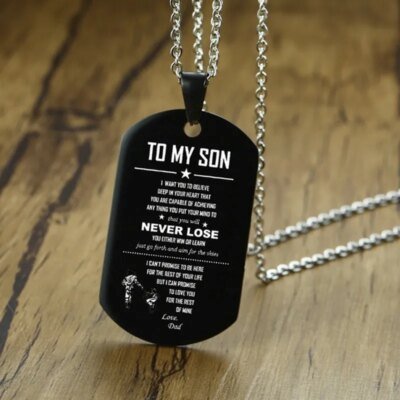 28936-3a8df0.jpg Étiquette de chien militaire gravée Standard vierge, pendentif en acier inoxydable pour hommes et femmes, bijou à breloque uni