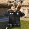 Porte-clés acrylique Uniforme Militaire Voiture Porte-clés Femmes Hommes Personnalisé Porte-clés Moto Bijoux Amis Couple Match Sac Charme