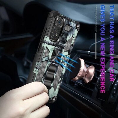 29181-bcac5b.jpg Coque antichoc militaire CamSolomon Armor, coque arrière pour Xiaomi Redmi Note 11S, 11, 12 Pro, casque X5 Tage Pro, 5G Redmi 10C, 10A, 9C