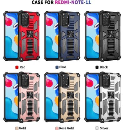 29181-c847a3.jpg Coque antichoc militaire CamSolomon Armor, coque arrière pour Xiaomi Redmi Note 11S, 11, 12 Pro, casque X5 Tage Pro, 5G Redmi 10C, 10A, 9C