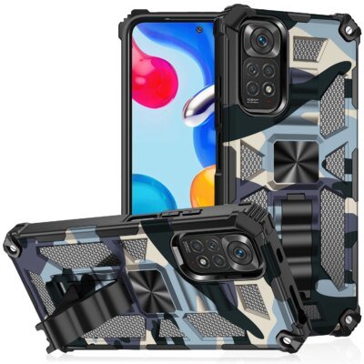 29184-fc93f1.jpg Coque antichoc militaire CamSolomon Armor, coque arrière pour Xiaomi Redmi Note 11S, 11, 12 Pro, casque X5 Tage Pro, 5G Redmi 10C, 10A, 9C