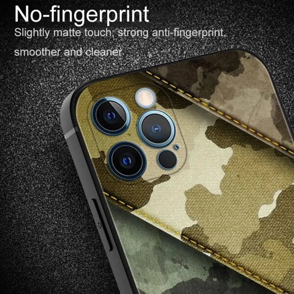 Coque de téléphone portable motif camouflage militaire pour iPhone, iPhone 14, 14, 11, 12 Pro, XS, Poly Max, 8, 7, 6 Plus, 6S, 12Mini Shell, CamSolomon