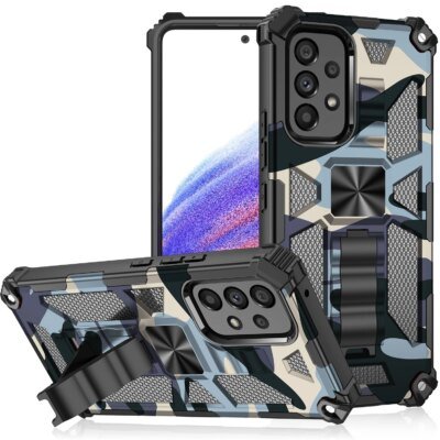 Coque CamSolomon de qualité militaire pour Samsung Galaxy A13, A33, A53, A73, A23, A12, A32, A52, A72, A03S, S21, S22, étui de support de déclinaison ultra intégré