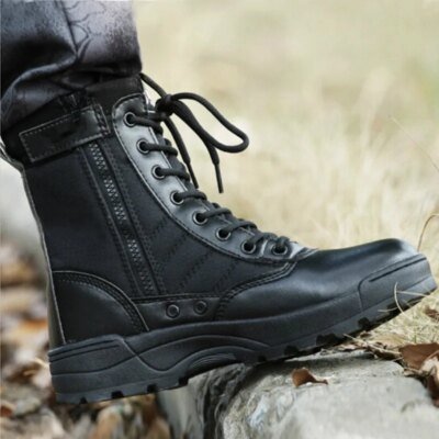 2962-94a9ce.jpg Bottes militaires de Combat en cuir pour homme