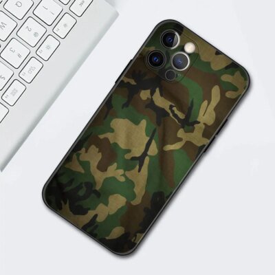 CamSolomon-Coque de téléphone militaire en TPU pour iPhone, Camo Cover, 11, 12, 13 Pro Max, 14 Plus, 12 Mini, Poly X, XS MAX, SE, 7, 8