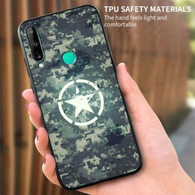 CamSolomon-Coque de téléphone portable souple, étui de protection, style militaire, armée, noir, pour Huawei P30 P40 Lite E P10 P20 P50 Pro Plus P Smart Z 2021