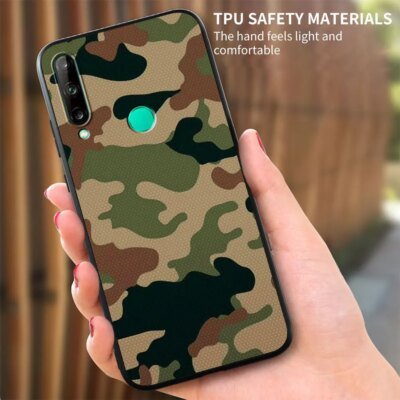 CamSolomon-Coque de téléphone portable souple, étui de protection, style militaire, armée, noir, pour Huawei P30 P40 Lite E P10 P20 P50 Pro Plus P Smart Z 2021