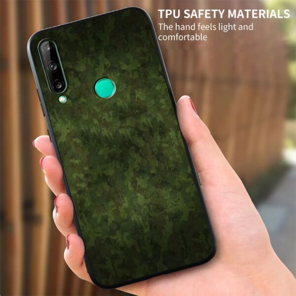 CamSolomon-Coque de téléphone portable souple, étui de protection, style militaire, armée, noir, pour Huawei P30 P40 Lite E P10 P20 P50 Pro Plus P Smart Z 2021