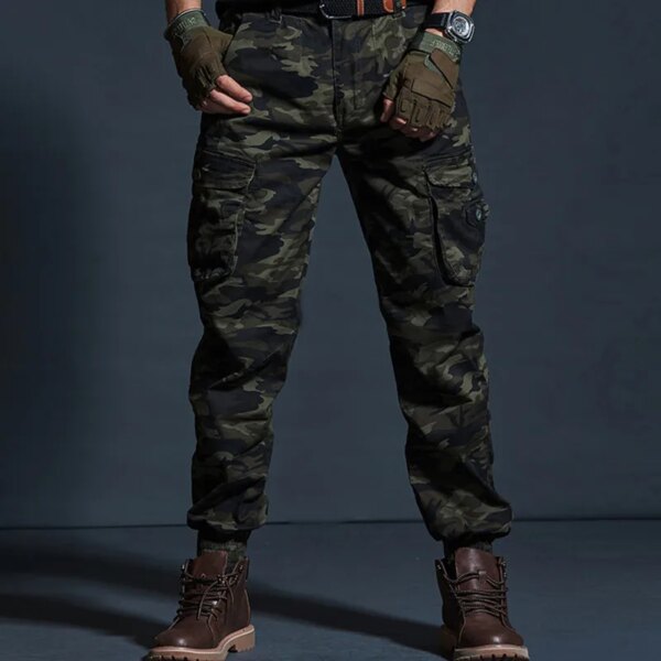pantalon militaire homme kaki décontracté de haute qualité pour homme – Image 2