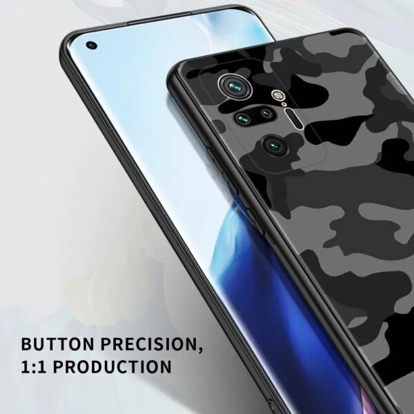 Coque de téléphone motif camouflage camouflage militaire, housse pour Redmi Note 10 Pro Max 9 9T 9S 8 8T 7 K40 Pro Plus 9 9A 9C – Image 3