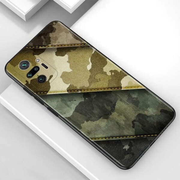Coque de téléphone motif camouflage camouflage militaire, housse pour Redmi Note 10 Pro Max 9 9T 9S 8 8T 7 K40 Pro Plus 9 9A 9C – Image 6