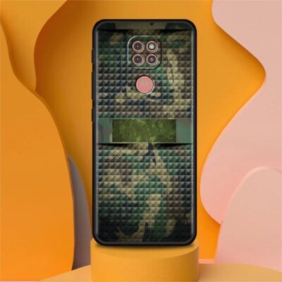 Coque Camouflage militaire verte pour Motorola Moto, pour modèles G30, G60, G22, G50, G31, G200, G9 Play, G9 Plus, G8 Power Edge, 20 One Fusion