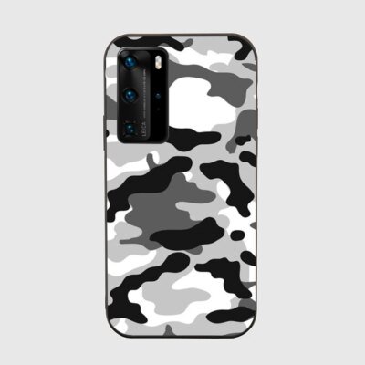 Coque de téléphone motif camouflage militaire CamSolomon, étui noir pour Huawei Honor mate p30 p20 p50 p40 50 8x 9c 8a lite pro plus