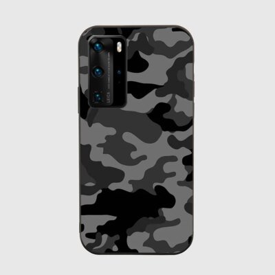 Coque de téléphone motif camouflage militaire CamSolomon, étui noir pour Huawei Honor mate p30 p20 p50 p40 50 8x 9c 8a lite pro plus