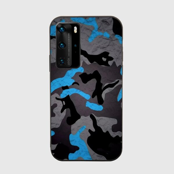 Coque de téléphone motif camouflage militaire CamSolomon, étui noir pour Huawei Honor mate p30 p20 p50 p40 50 8x 9c 8a lite pro plus