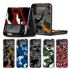 Coque de téléphone pour Samsung Galaxy ZFlip3 ZFlip Z Flip 4 Z Flip 3 5G Flip4 ZFlip3 Back Black CamSolomon Camo Military