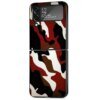 Coque de téléphone pour Samsung Galaxy ZFlip3 ZFlip Z Flip 4 Z Flip 3 5G Flip4 ZFlip3 Back Black CamSolomon Camo Military