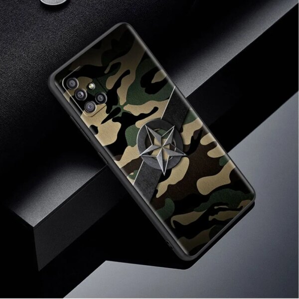 Coque Militaire Vert Noir mn Coque pour Samsung Galaxy, A52, A12, A32, A51, A71, A21s, A13, A72, A73, A50, A31, A02s, A22, A70