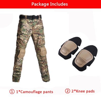 pantalon militaire homme tactiques camouflage multi-poches pour hommes
